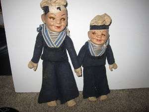 Rare 1940S Vintage Holland America Line Sailor Dolls  
