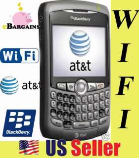 NEW RIM Blackberry 8320 Curve UNLOCKED WiFi Phone AT&T Titanium GSM 