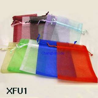 VARIOUS PURE COLOR WEDDING GIFT BAGS JEWELRY FAVOR ORGANZA POUCHES 3 