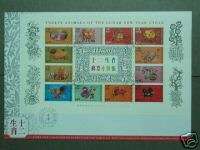 Hong Kong 1999 Lunar Chinese New Year animal FDC zodiac  