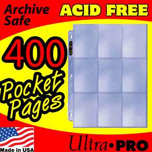 POCKET COUPON STORAGE REFILL PAGES   400    