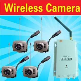   security cctv cameras with one 4ch receiver kit ntsc one year extended