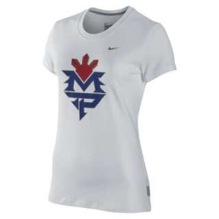 Nike Logo Manny Pacquiao Womens T Shirt Dri Fit MP Graphic Filipino 