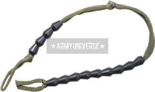  Drab Polyester Cord Military Black Pace Counting Beads (Item # 7157