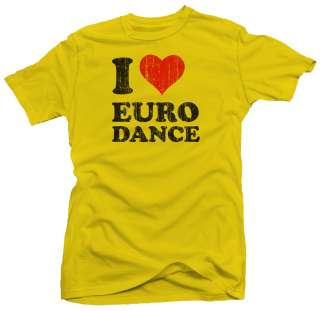 Love Euro Dance Trance DJ Electro New Techno T shirt  