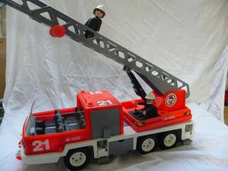 Playmobil 3781   Feuerwehr   Großer alter Leiterwagen (Rarität) in 