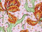 Phillip Jacobs Tulips Pink Westminster Cotton Fabric By the Yard