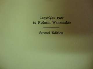   of john wanamaker a study by joseph h appel this unusual book is a