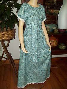 Colonial Pioneer Prairie Civil War Dress Girls 6 8  