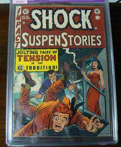 1953 SHOCK SUSPENSE STORIES #10 CGC RATED VG/FN 5.0  