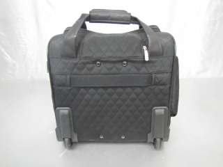 TRAVELON BLACK TRAVEL BAG ON WHEELS UNDER SEAT SIZE VERY NICE CARRY ON 