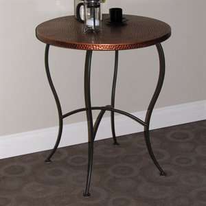    Hammered Metal Round Table   4D Concepts 55974