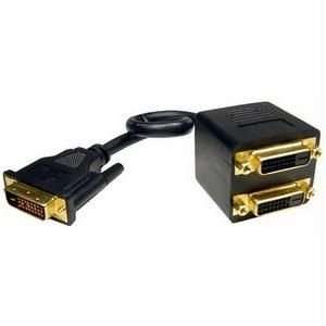  Cables Unlimited 12in DVI D Cable Splitter   DVI D Male 