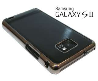 Black Chrome Aluminium Hard Cover Case for Samsung Galaxy i9100 S2 II