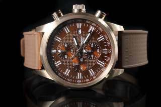 Invicta Mens Specialty Collection Brown Dial Chronograph Rubber Strap 