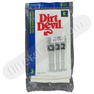  Dirt Devil TYPE E Vacuum Cleaner Bag 3 PACK