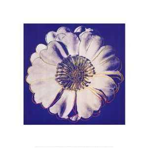 Flower for Tacoma Dome, c. 1982 (blue & white) by Andy Warhol 20x20 