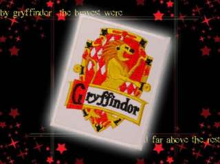 HARRY POTTER   House Crest GRYFFINDOR Embroidered Patch  