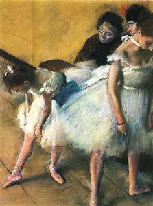 Degas Riproduzione stampa dipinto quadro BEFORE THE EXA  