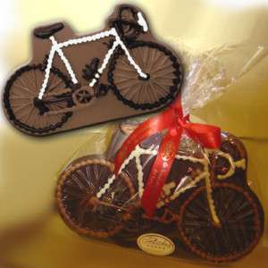 Fahrrad aus Schokolade das Geschenk Scherzartikel  
