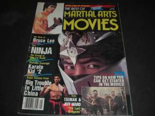 The Best Of Martial Arts Movies 1986 Magazine Bruce Lee  