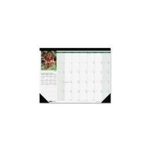  House of Doolittle Earthscapes Puppies Desk Pad Calendar 