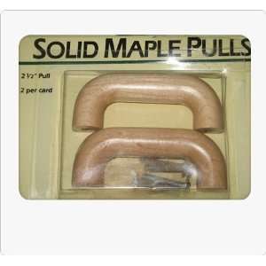  2 1/2 Solid Maple Wood Drawer Pulls (2/pkg)
