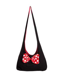   red and white polka dot bow. Minnie Mouse would be green with envy