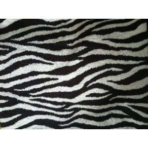 Black & White Zebra Print Luxury Jumbo Bath Towel ~ 54 X 28  