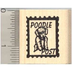    Poodle Faux Postage Dog Rubber Stamp Arts, Crafts & Sewing