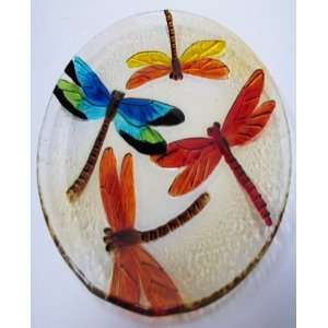   Handmade Art Glass Circle Plate 