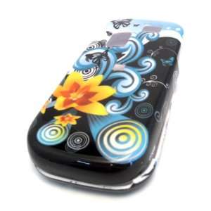  Samsung T404g Black Teal Lily Flower Butterfly Design HARD 
