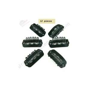  Black U Shape Hair Extensions Clips small(24mm) Beauty