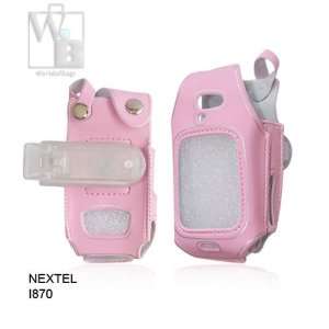   Motorola Nextel i870 Cell Phone Case w/ Clip   Pink Cell Phones