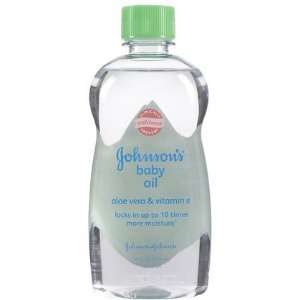 Johnsons Baby Oil with Aloe Vera & Vitamin E 14 oz (Quantity of 6)