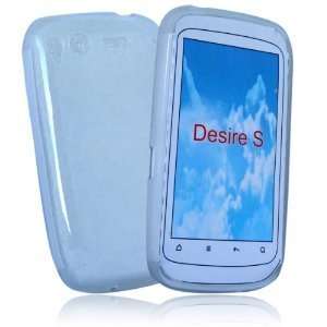  White silicone case cover pouch holster for htc desire S Electronics
