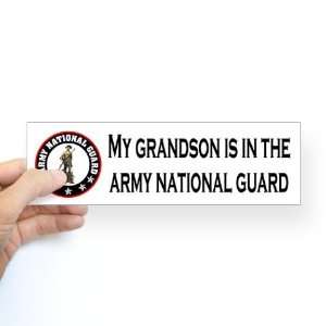  My Grandson Is In The National Guard National Bumper 
