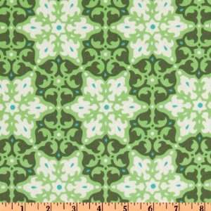  44 Wide Amy Butler Daisy Chain Mosaic Green Fabric By 