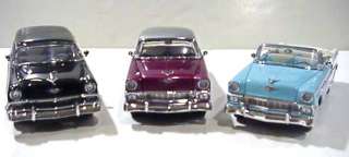 Franklin Mint 124 1956 Chevrolet Bel Air Coupe, Convertible & Nomad 