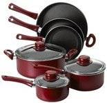18. Bialetti Fusion 9 Piece Cookware Set, Burgundy by Bialetti