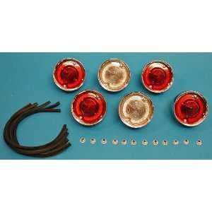  Chevy Taillight Assembly Set, Complete, Impala, 1958 