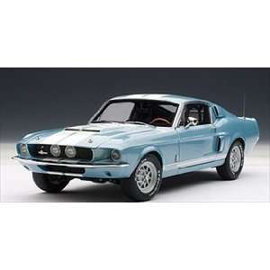  1967 Shelby Mustang GT500 Blue with White Stripes 1/18 
