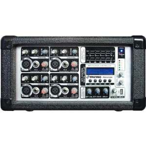  Pyle 4 Channel Powered Mixer with USB Input Electronics