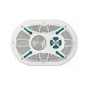   PDBAZMAC6903W Bazooka MAC6903W 6 x 9 Inch White Marine 3 Way Speakers