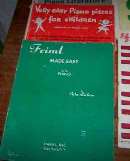 Vintage Easy Piano Books 1960s * Nice Variety  