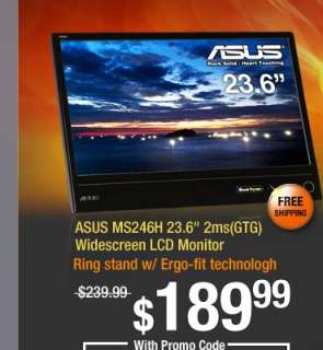 imgA   ASUS MS246H 23.6 2ms(GTG) Widescreen LCD Monitor