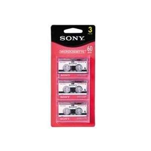   Microcassettes, 60 Minutes (30 x 2), 6/Pack. Sony 6MC60L Electronics