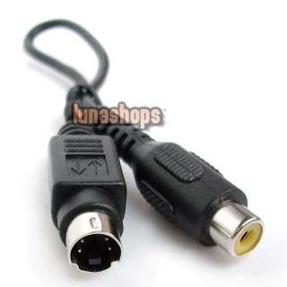 VIDEO 4PIN 4 PIN MALE TO RCA FEMALE ADAPTER CABLE NEW  