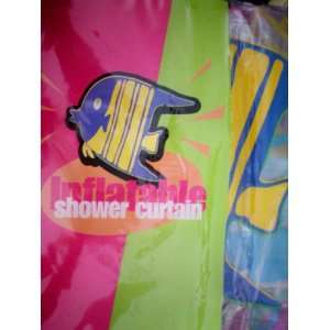 Inflatable Shower Curtain    70 x 72    Kissin Fish Shower Curtain 