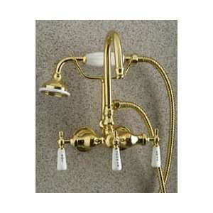  Barclay Gooseneck Tub Wall Mounted Faucet with Hand Shower 